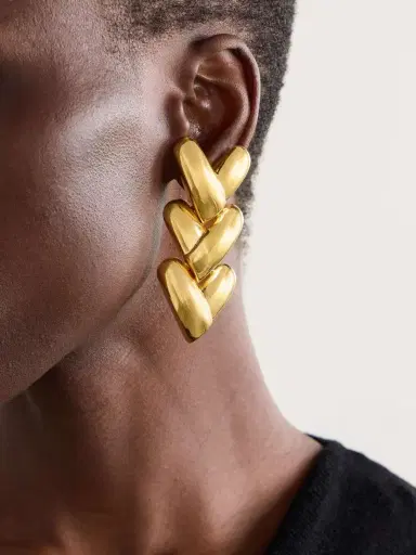 Tom Ford Love Gold-tone Clip Earrings | Thumbnail 2