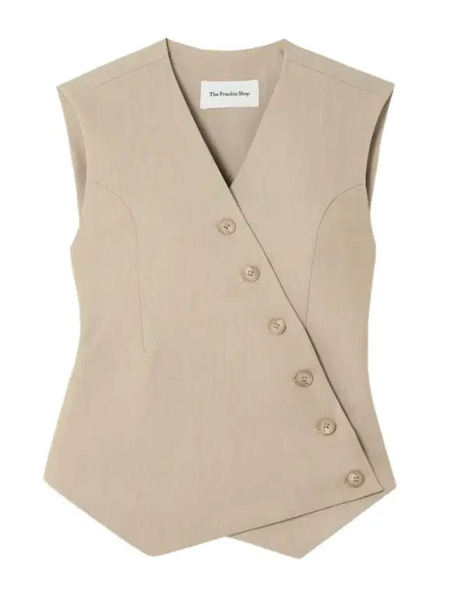 Maesa Asymmetric Canvas Vest