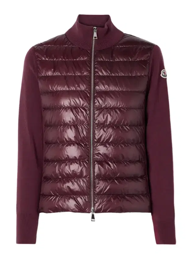 Ribbed Wool And Quilted Shell Down Jacket - xx large