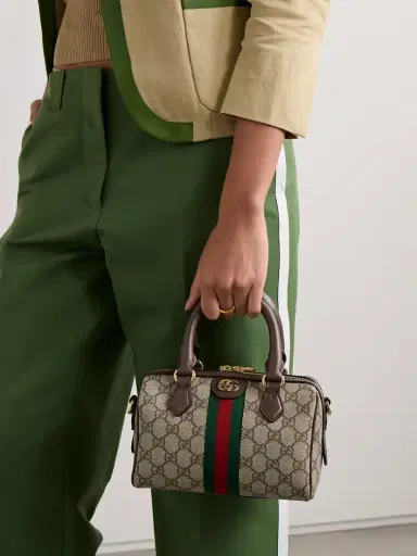 Gucci Ophidia Leather- And Webbing-trimmed Printed Coated-canvas Tote | Thumbnail 2 Gucci Ophidia Leather- And Webbing-trimmed Printed Coated-canvas Tote | Thumbnail 2