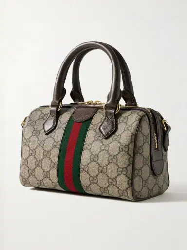 Gucci Ophidia Leather- And Webbing-trimmed Printed Coated-canvas Tote | Thumbnail 3 Gucci Ophidia Leather- And Webbing-trimmed Printed Coated-canvas Tote | Thumbnail 3