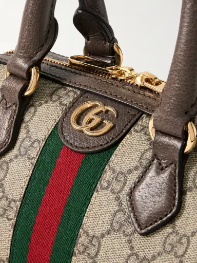 Gucci Ophidia Leather- And Webbing-trimmed Printed Coated-canvas Tote | Thumbnail 4 Gucci Ophidia Leather- And Webbing-trimmed Printed Coated-canvas Tote | Thumbnail 4