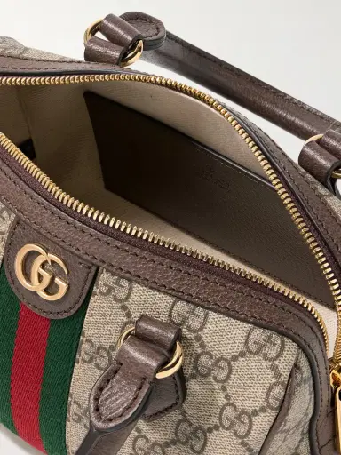 Gucci Ophidia Leather- And Webbing-trimmed Printed Coated-canvas Tote | Thumbnail 5 Gucci Ophidia Leather- And Webbing-trimmed Printed Coated-canvas Tote | Thumbnail 5