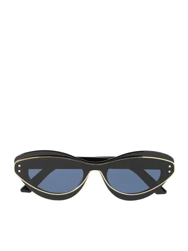 Diormeteor B1i Gold-tone And Acetate Cat-eye Sunglasses