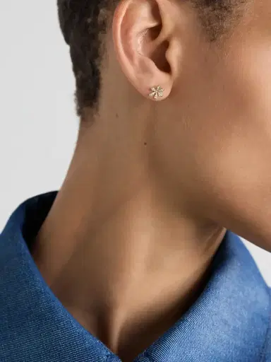 Sydney Evan Daisy 14-karat Gold Diamond Single Earring | Thumbnail 2 Sydney Evan Daisy 14-karat Gold Diamond Single Earring | Thumbnail 2
