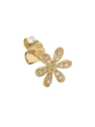 Sydney Evan Daisy 14-karat Gold Diamond Single Earring | Thumbnail 1 Sydney Evan Daisy 14-karat Gold Diamond Single Earring | Thumbnail 1