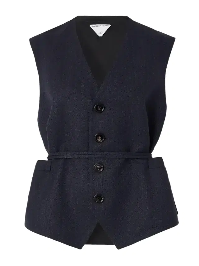 Belted Wool Waistcoat