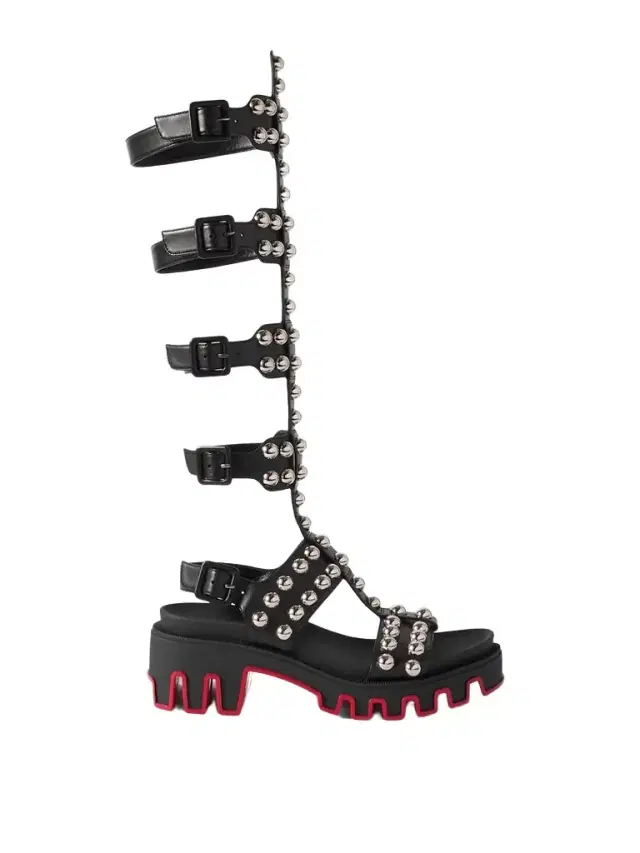 Christian Louboutin Gladiadune Studded Leather Sandals