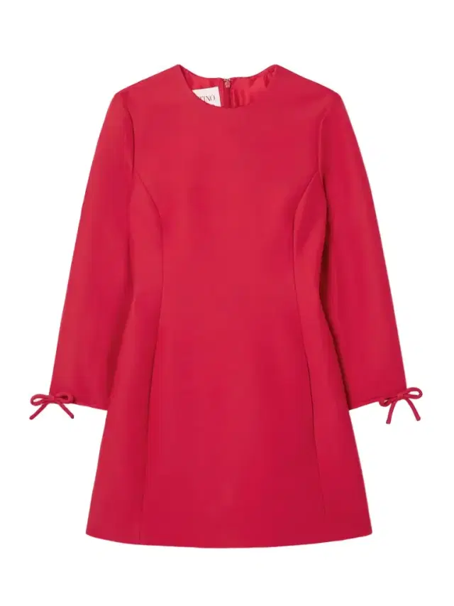 Bow-detailed Wool And Silk-blend Mini Dress