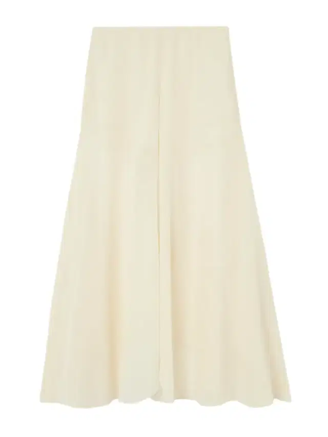 Asymmetric Layered Pleated Silk-georgette Midi Skirt