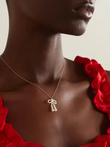 Sophie Bille Brahe Bow Simple 14-karat Recycled Gold Necklace | Thumbnail 2 Sophie Bille Brahe Bow Simple 14-karat Recycled Gold Necklace | Thumbnail 2