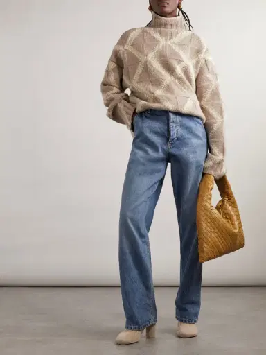 Bottega Veneta Argyle Intarsia-knit Wool Turtleneck weater | Thumbnail 2