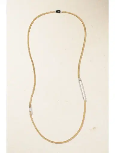 Nikos Koulis Feelings 18-karat Yellow And White Gold, Diamond And Enamel Necklace | Thumbnail 4 Nikos Koulis Feelings 18-karat Yellow And White Gold, Diamond And Enamel Necklace | Thumbnail 4