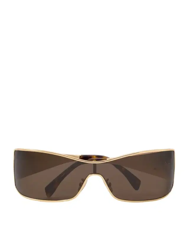 CELINE Eyewear Rectangular-frame Gold-tone Sunglasses