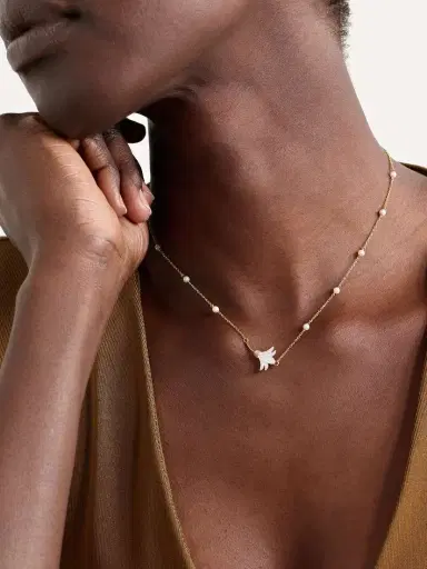 L’Atelier Nawbar Psychedeliah Small 18-karat Gold, Diamond And Mother-of-pearl Necklace | Thumbnail 2 L’Atelier Nawbar Psychedeliah Small 18-karat Gold, Diamond And Mother-of-pearl Necklace | Thumbnail 2