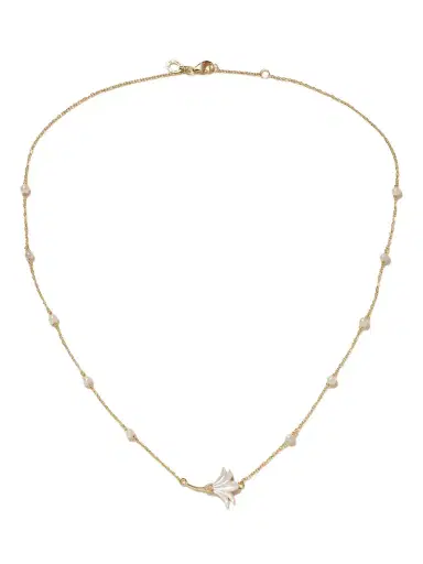 L’Atelier Nawbar Psychedeliah Small 18-karat Gold, Diamond And Mother-of-pearl Necklace | Thumbnail 1 L’Atelier Nawbar Psychedeliah Small 18-karat Gold, Diamond And Mother-of-pearl Necklace | Thumbnail 1