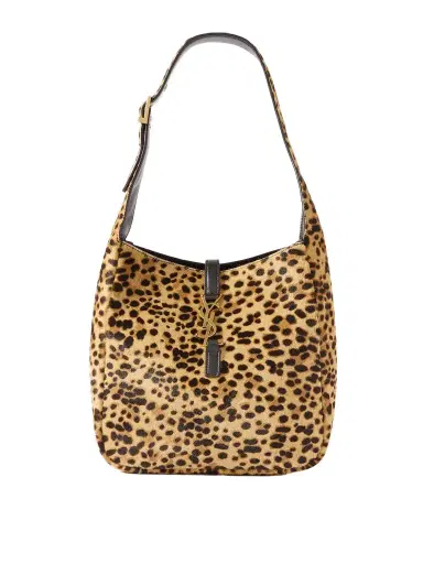 Saint Laurent Le 5 À 7 Supple Small Leather-trimmed Leopard-print Pony Hair Shoulder Bag | Thumbnail 1 Saint Laurent Le 5 À 7 Supple Small Leather-trimmed Leopard-print Pony Hair Shoulder Bag | Thumbnail 1