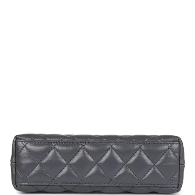 Chanel Chanel Small Kelly Shopper Dark Grey Shiny Aged Calfskin Brushed Gold Hardware | Thumbnail 6 Chanel Chanel Small Kelly Shopper Dark Grey Shiny Aged Calfskin Brushed Gold Hardware | Thumbnail 6