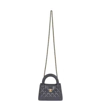 Chanel Chanel Small Kelly Shopper Dark Grey Shiny Aged Calfskin Brushed Gold Hardware | Thumbnail 7 Chanel Chanel Small Kelly Shopper Dark Grey Shiny Aged Calfskin Brushed Gold Hardware | Thumbnail 7