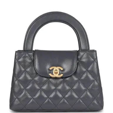 Chanel Chanel Small Kelly Shopper Dark Grey Shiny Aged Calfskin Brushed Gold Hardware | Thumbnail 1 Chanel Chanel Small Kelly Shopper Dark Grey Shiny Aged Calfskin Brushed Gold Hardware | Thumbnail 1