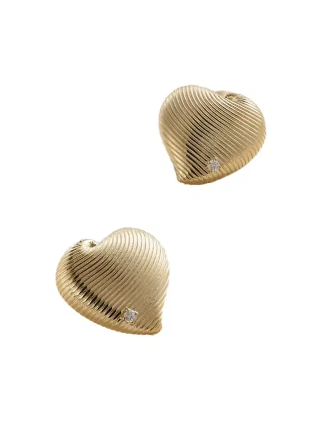 9-karat Gold Diamond Earrings