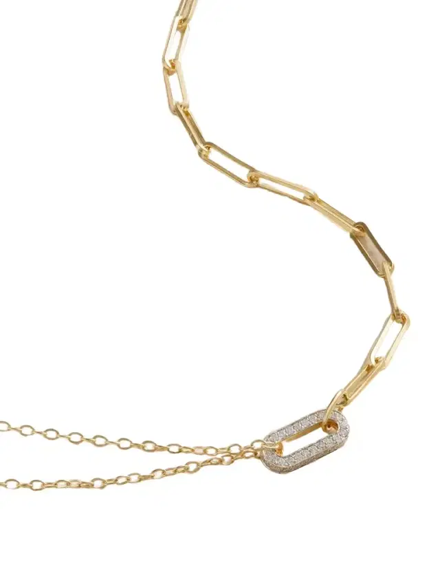 Yvonne Léon 18-karat Yellow And White Gold Diamond Necklace