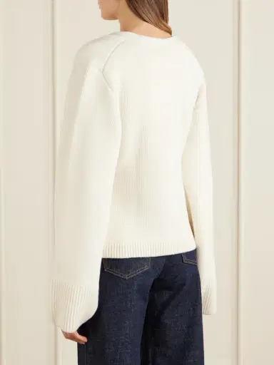 Khaite Scarlet Cashmere Cardigan | Thumbnail 3