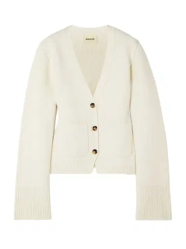 Khaite Scarlet Cashmere Cardigan | Thumbnail 1