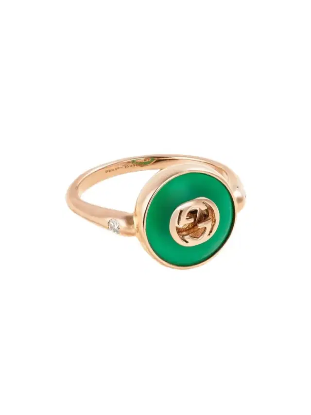 18-karat Rose Gold, Agate And Diamond Ring
