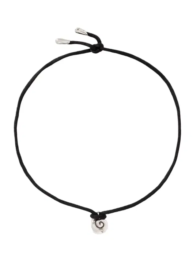 Nautilus Silver And Cord Necklace