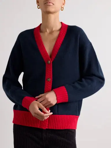 Guest In Residence Color-block Cashmere Cardigan | Thumbnail 3