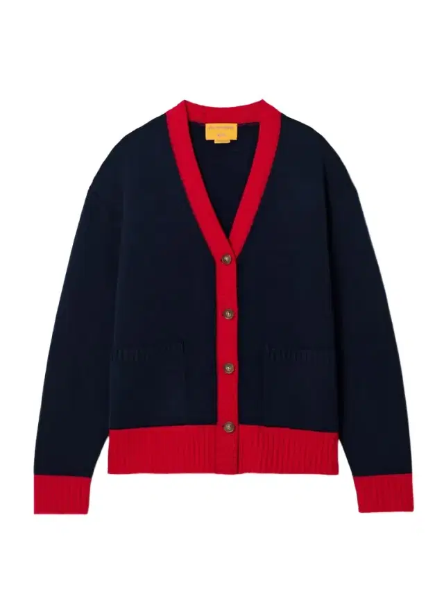 Color-block Cashmere Cardigan