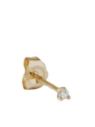 STONE AND STRAND Teeny Gold Diamond Single Earring | Thumbnail 1 STONE AND STRAND Teeny Gold Diamond Single Earring | Thumbnail 1