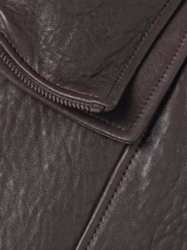 Saint Laurent Oversized Textured-leather Jacket | Thumbnail 5