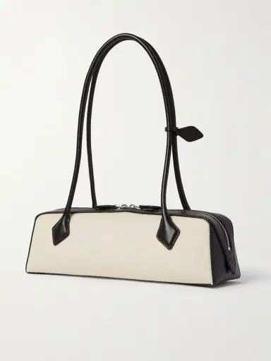 Alaïa Le Teckel Leather-trimmed Canvas Shoulder Bag - - One size | Thumbnail 3 Alaïa Le Teckel Leather-trimmed Canvas Shoulder Bag - - One size | Thumbnail 3