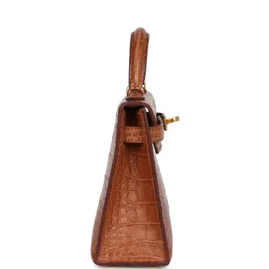 HERMÈS Hermes Kelly Sellier 20 Gold Matte Alligator Gold Hardware | Thumbnail 3 HERMÈS Hermes Kelly Sellier 20 Gold Matte Alligator Gold Hardware | Thumbnail 3