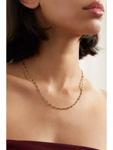 JIA JIA 14- Karat Gold Emerald Necklace | Thumbnail 2 JIA JIA 14- Karat Gold Emerald Necklace | Thumbnail 2