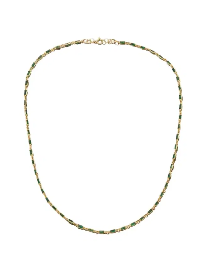 JIA JIA 14- Karat Gold Emerald Necklace