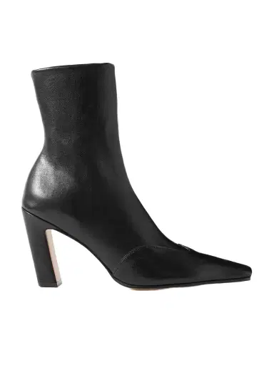 Khaite Nevada Leather Ankle Boots | Thumbnail 1 Khaite Nevada Leather Ankle Boots | Thumbnail 1