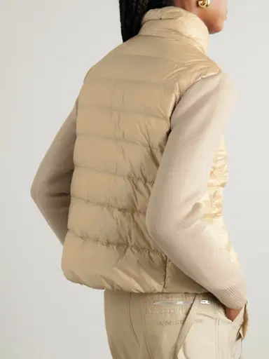 Moncler Apliquéd Wool And Quilted Shell Down Cardigan | Thumbnail 4