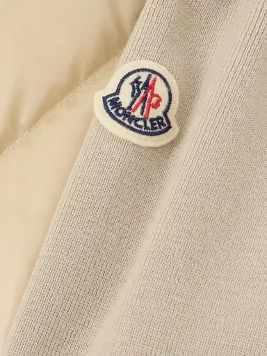 Moncler Apliquéd Wool And Quilted Shell Down Cardigan | Thumbnail 5