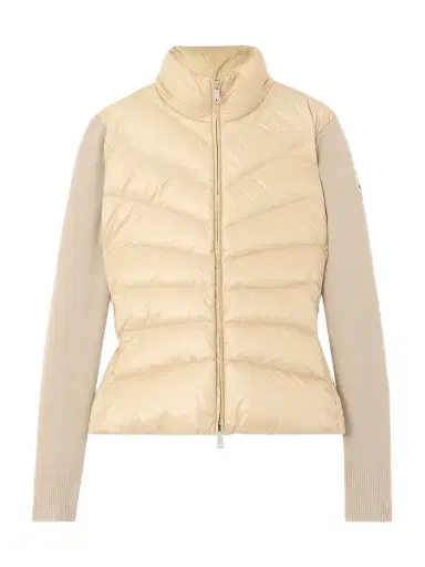 Moncler Apliquéd Wool And Quilted Shell Down Cardigan | Thumbnail 1