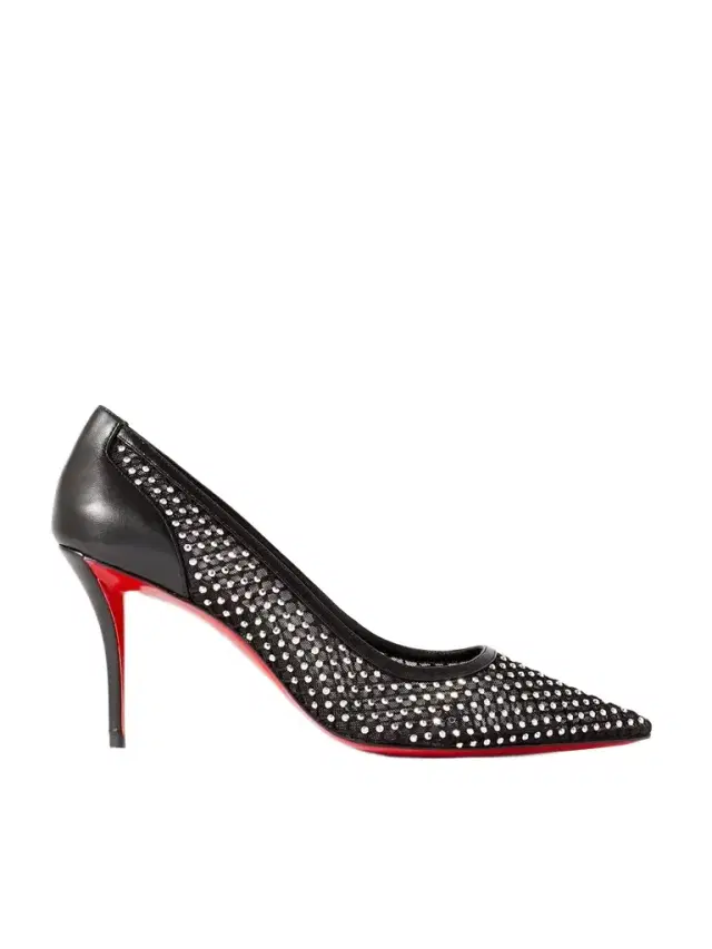 Apostropha 80 Crystal-embellished Mesh Pumps