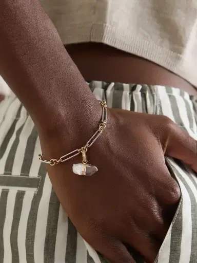 JIA JIA Jumbo 14-karat Yellow And White Gold, Quartz And Diamond Bracelet | Thumbnail 2 JIA JIA Jumbo 14-karat Yellow And White Gold, Quartz And Diamond Bracelet | Thumbnail 2