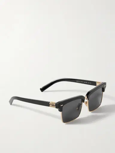 Miu Miu Eyewear Square-frame Acetate And Gold-tone Sunglasses | Thumbnail 3 Miu Miu Eyewear Square-frame Acetate And Gold-tone Sunglasses | Thumbnail 3