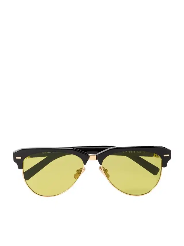 Aviator-style Acetate And Gold-tone Sunglasses