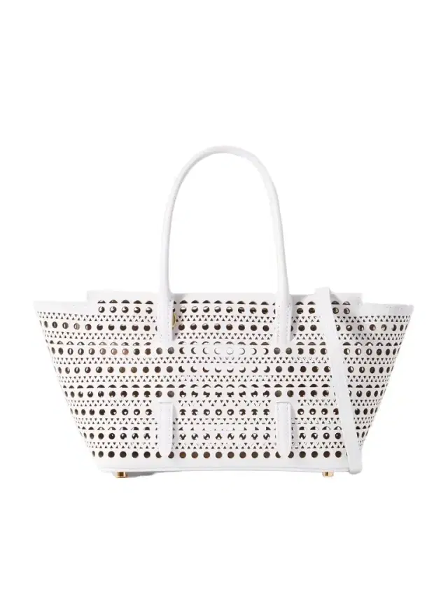 New Mina 20 Laser-cut Leather Tote