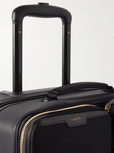 Anya Hindmarch Shorthaul Trolley Leather-trimmed Econyl® Suitcase | Thumbnail 5 Anya Hindmarch Shorthaul Trolley Leather-trimmed Econyl® Suitcase | Thumbnail 5
