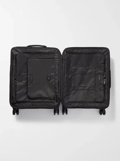 Anya Hindmarch Shorthaul Trolley Leather-trimmed Econyl® Suitcase | Thumbnail 6 Anya Hindmarch Shorthaul Trolley Leather-trimmed Econyl® Suitcase | Thumbnail 6