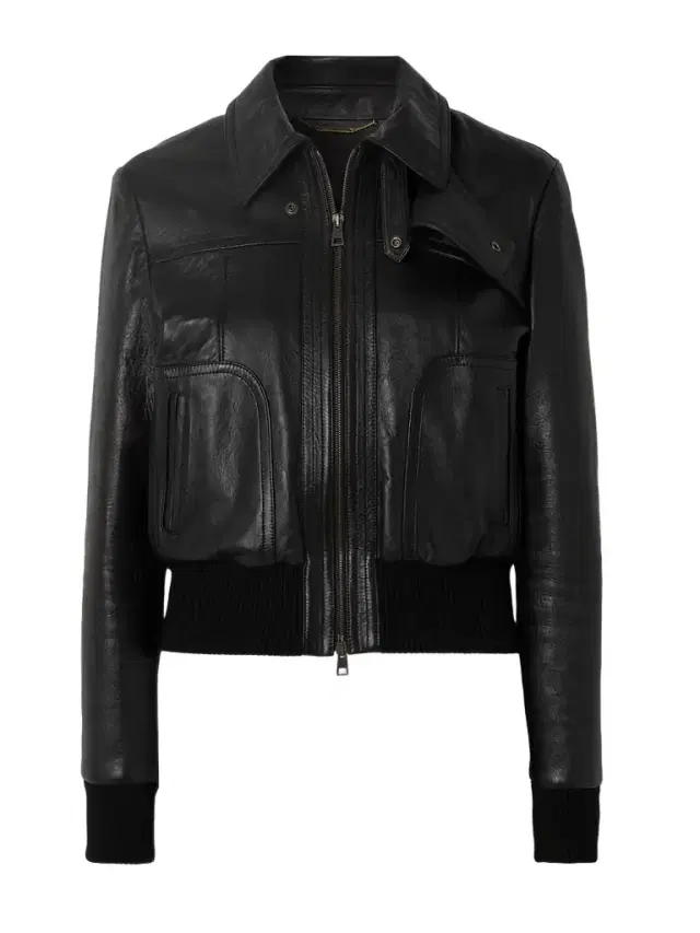 Paneled Leather Jacket